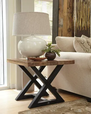 24"H Wesling Square End Table Light Brown