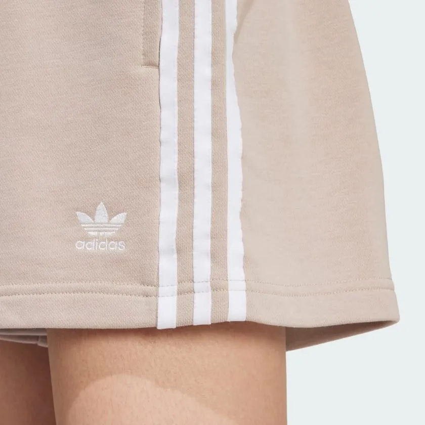 3-STRIPES FRENCH TERRY SHORTS - Brown