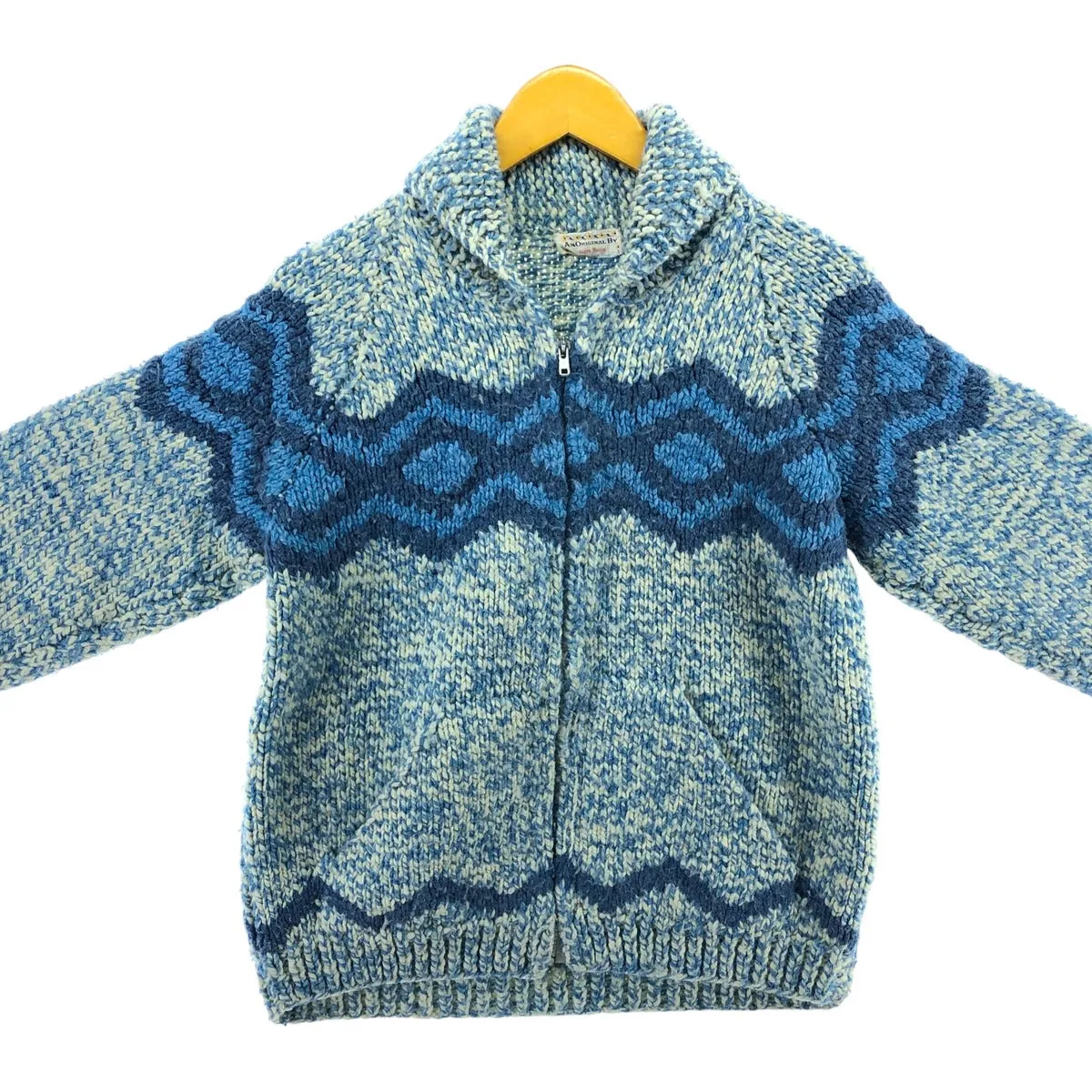 80'S all-over print Cowichan sweater, women's size S, vintage / eaa498641