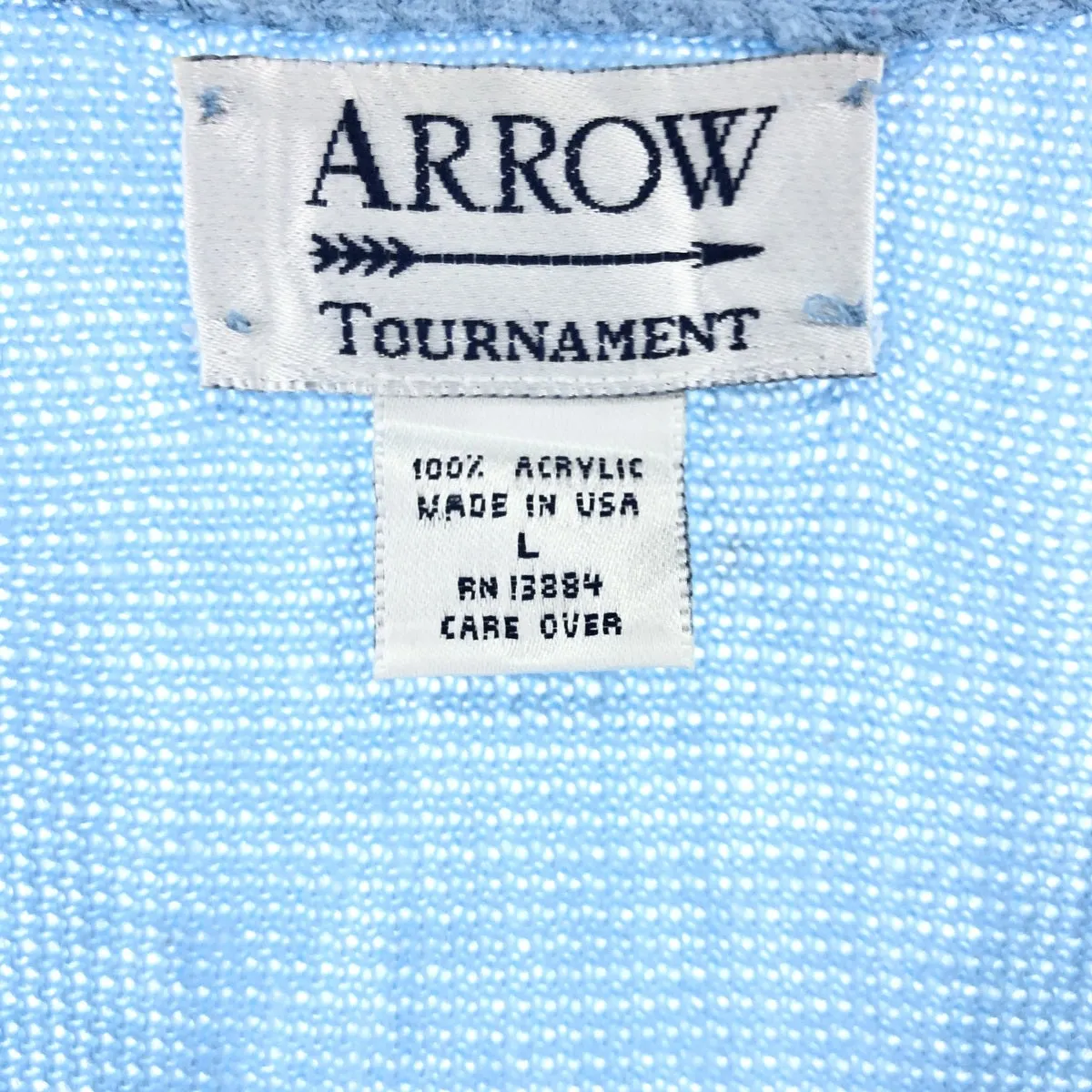 90'S Arrow Acrylic Knit Cardigan Made in USA Men's L Size Vintage /eaa497342
