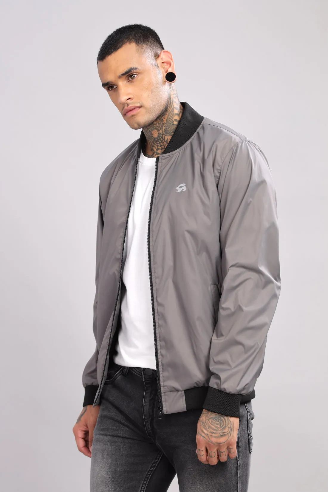 Adro Jacket for Men in Polyester Standard Length Winter Black Jacket For Men & Boy Full Sleeve Mens Jacket Monsoon Jacket For Men All Weather Jacket For Men Wear Bomber Jacket, Jerkin For Men