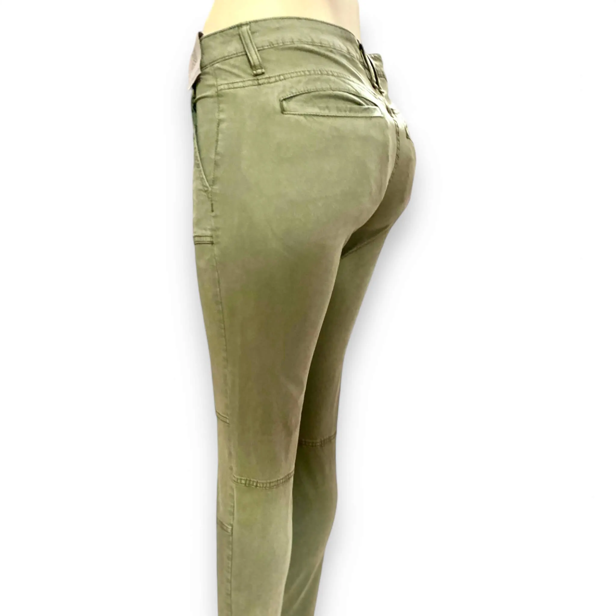Calvin Klein Green Mid Rise Skinny Ankle Jeans