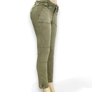 Calvin Klein Green Mid Rise Skinny Ankle Jeans