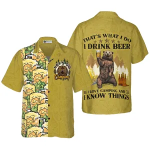 Camping Bear Drink Beer Hawaiian Shirt, Best Gift For Camping, Friend, Family Camping Bear Drink Beer Hawaiian Shirt, Best Gift For Camping, Friend, Family