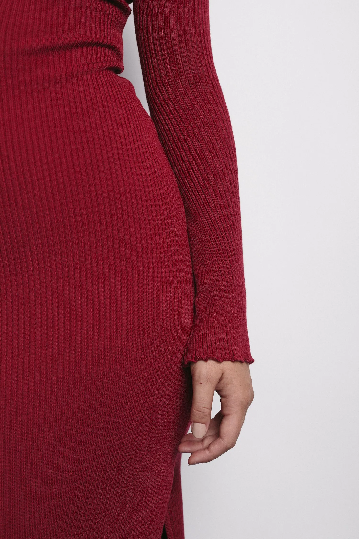 CHARLIE DRESS MERLOT