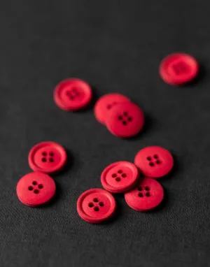 Cotton Button from Merchant & Mills, 15mm Red Cotton Button from Merchant & Mills, 15mm Red