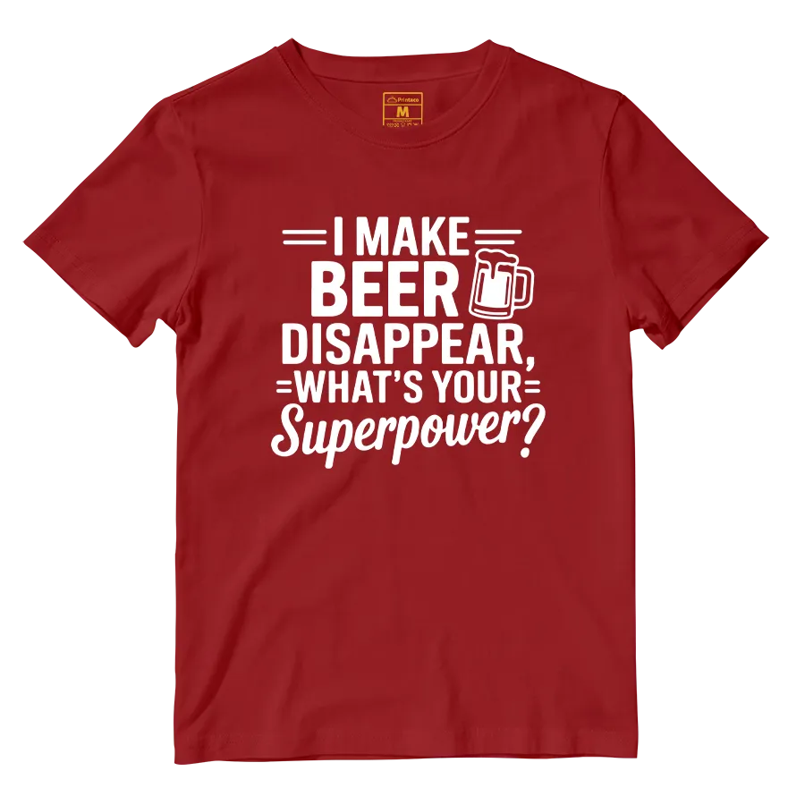 Cotton Shirt: Beer Disappear