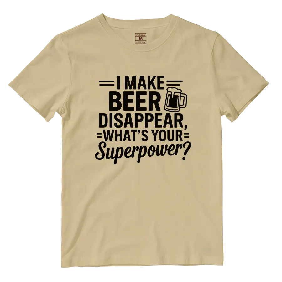Cotton Shirt: Beer Disappear