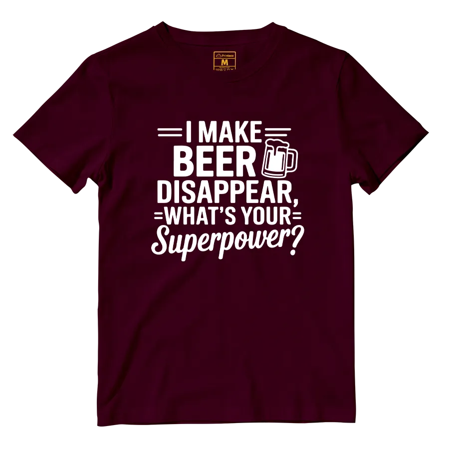 Cotton Shirt: Beer Disappear