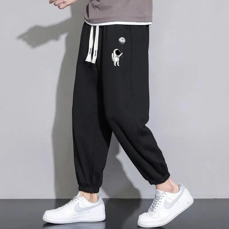 Cropped Casual Loose Long Pants