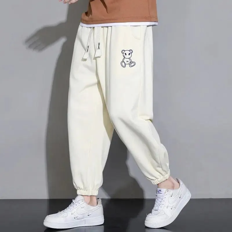 Cropped Casual Loose Long Pants