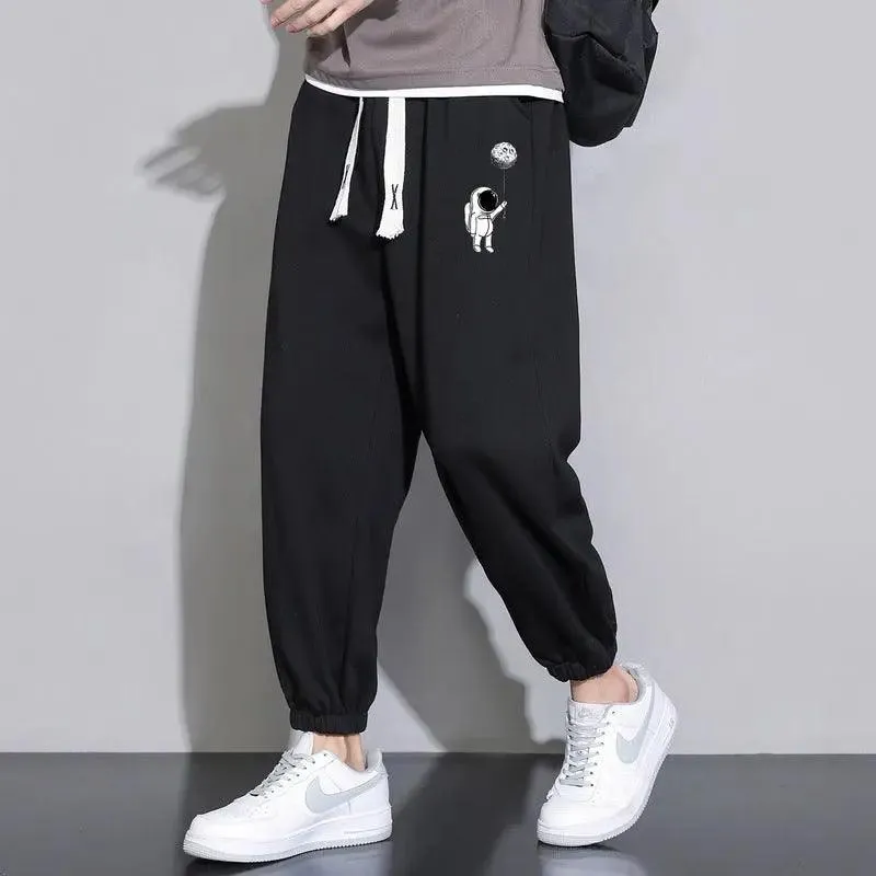 Cropped Casual Loose Long Pants