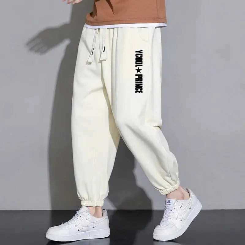 Cropped Casual Loose Long Pants