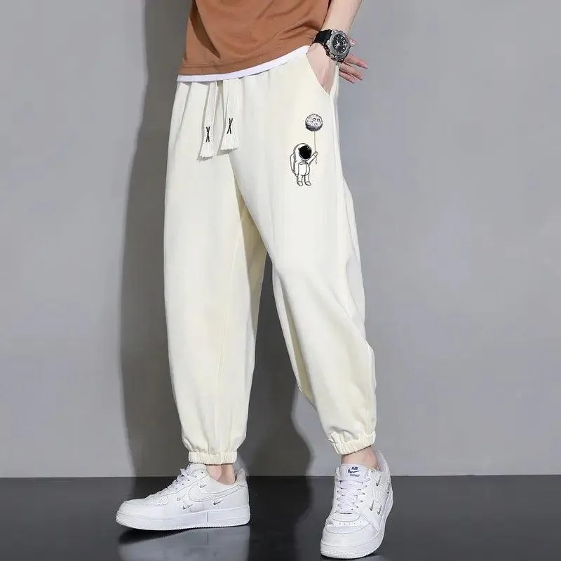 Cropped Casual Loose Long Pants