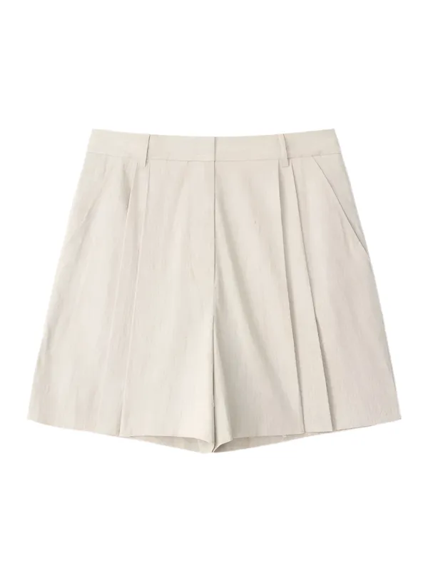 Cruz Linen Short in Natural