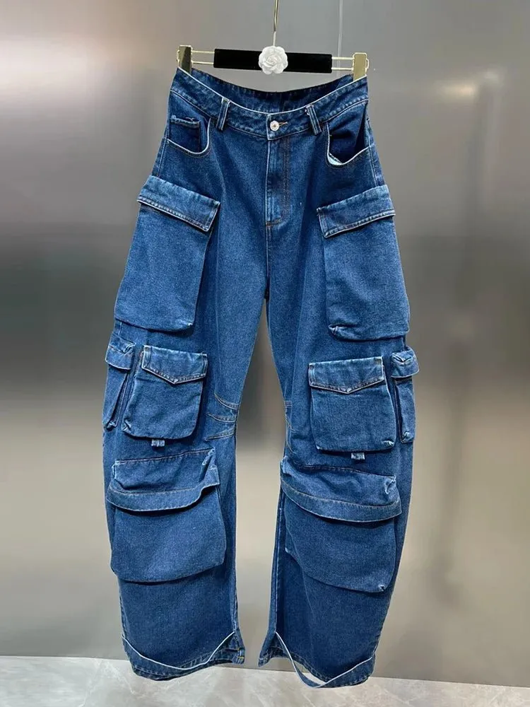 Deep Sea Cargo Denim Pants