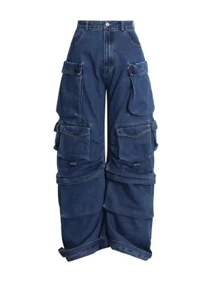 Deep Sea Cargo Denim Pants