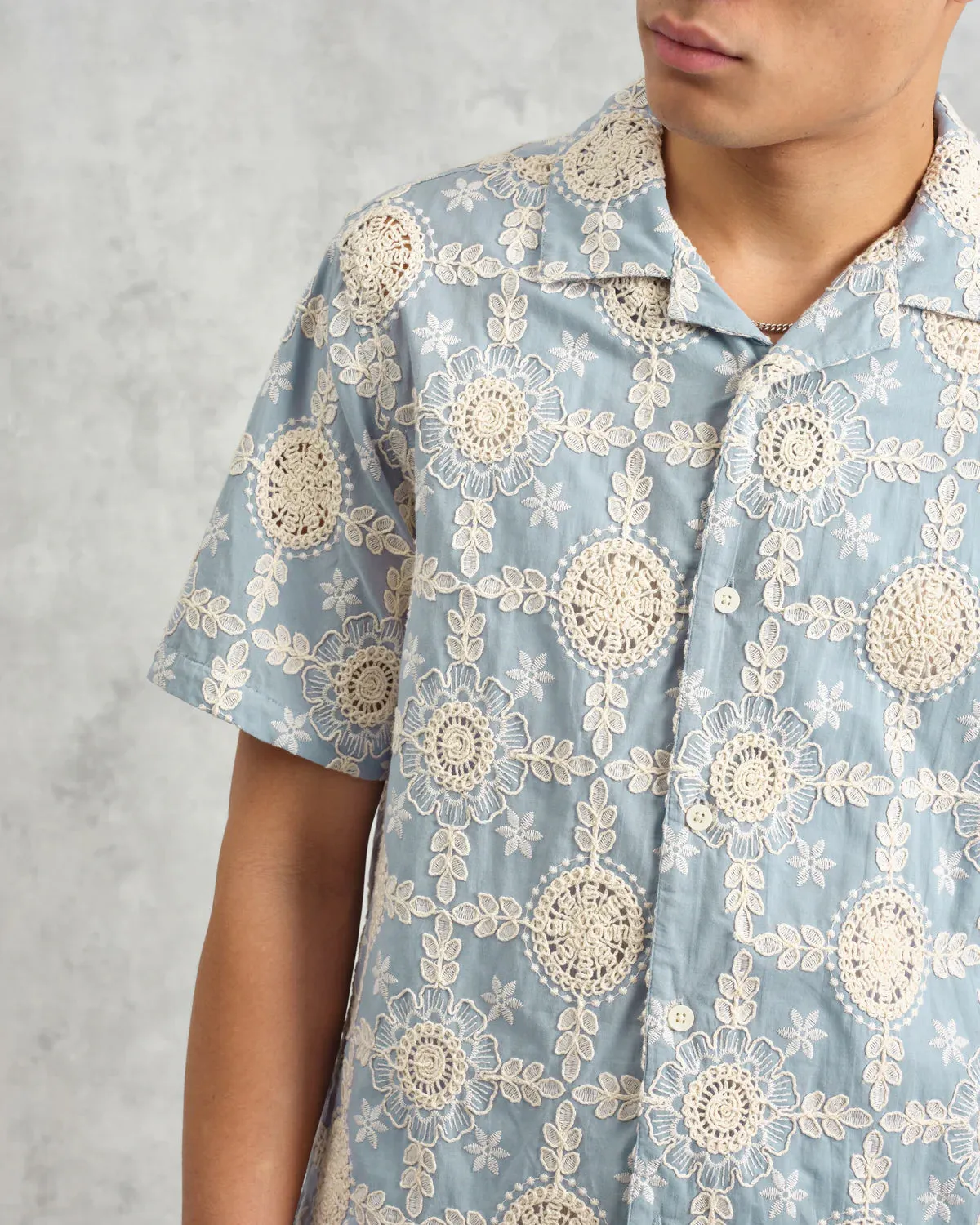 Didcot SS Shirt - Heavy Corded Lace