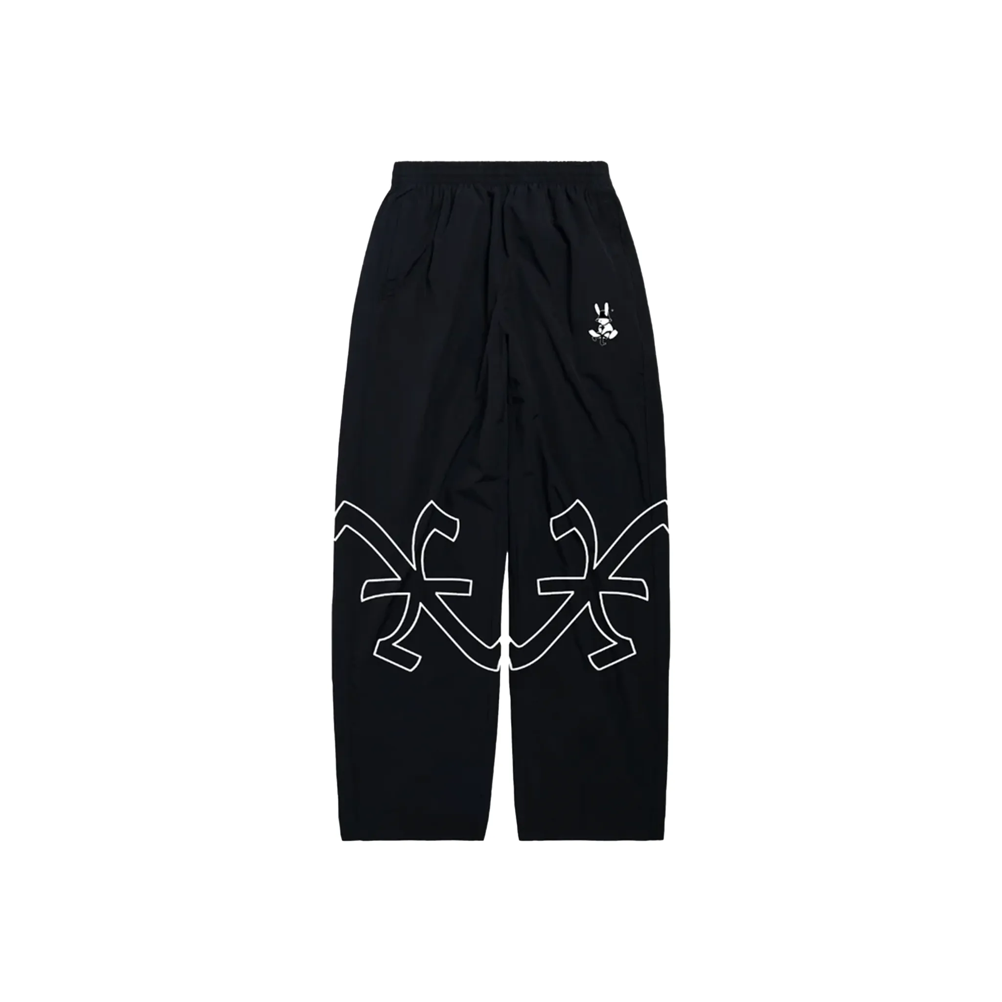 EK Collection x Luxli Signature Anagram Logo Long Pants Black (FW24)
