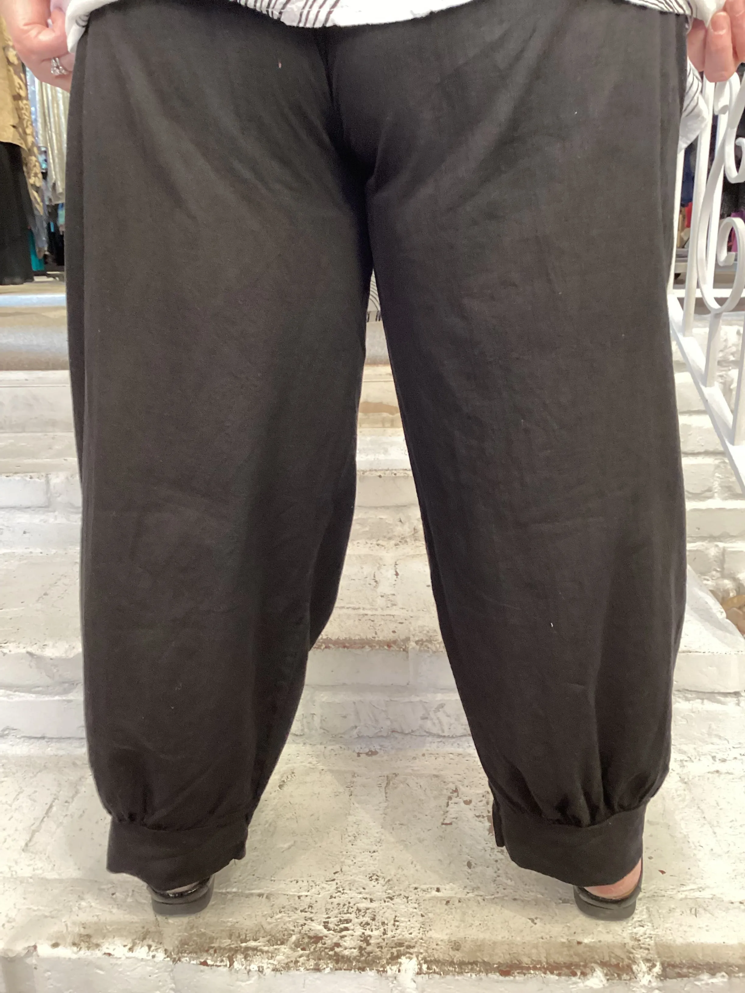 FOUR POCKET PANTS - BLACK