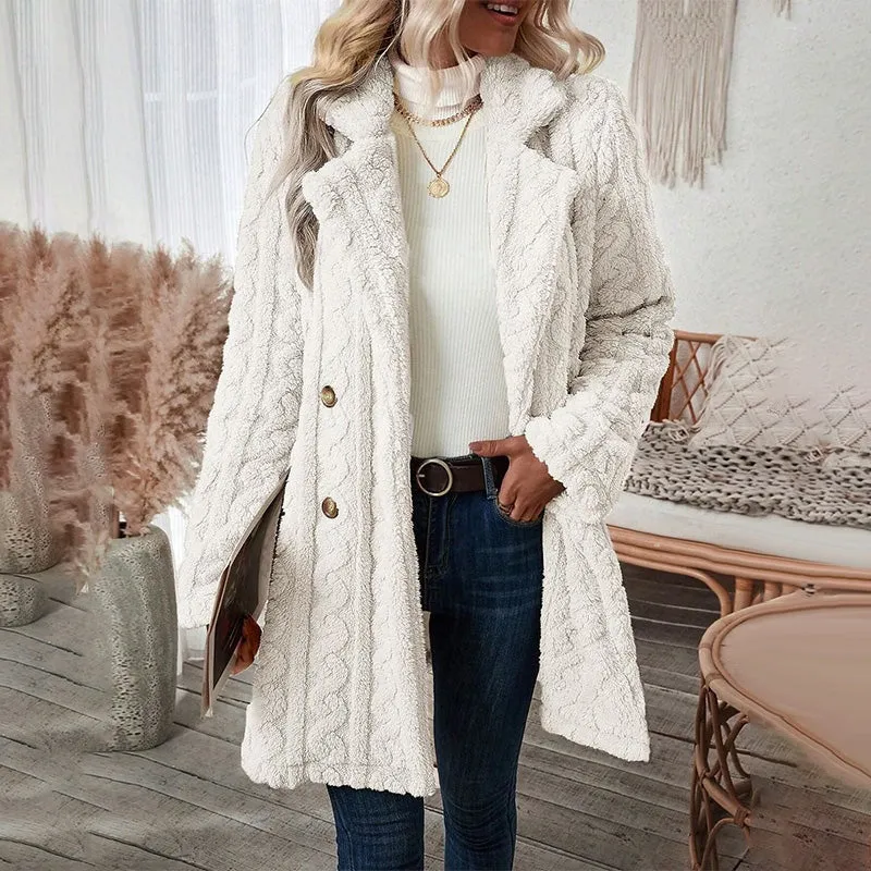 Gift Choice- Women's Windproof Warm Double Breasted Coat
