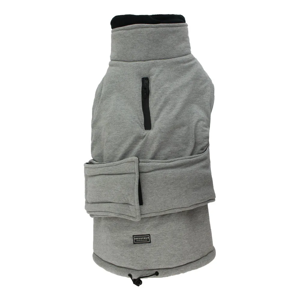 Grey Melange Winter Jacket
