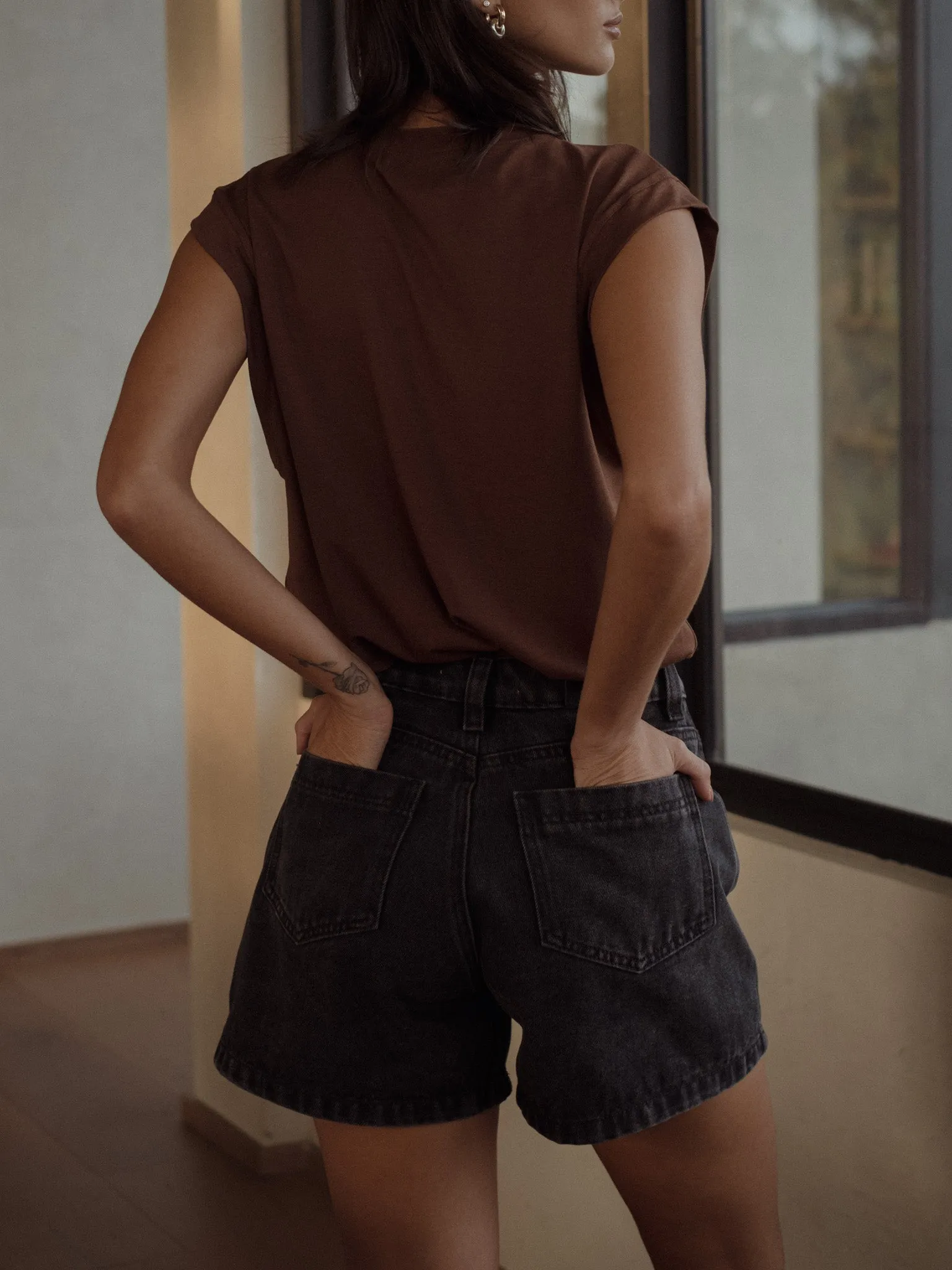 JORTS - BLACK VINTAGE