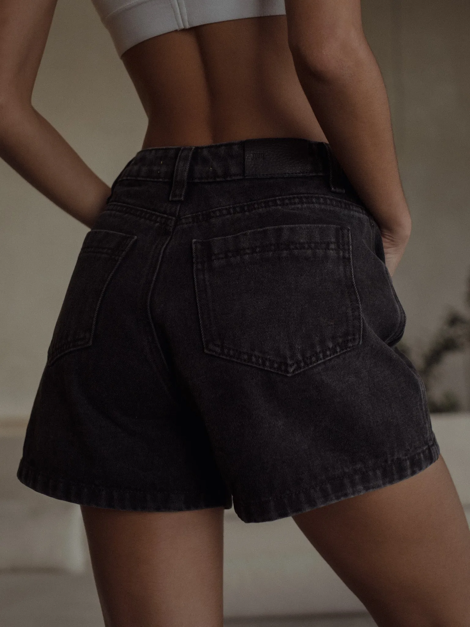 JORTS - BLACK VINTAGE