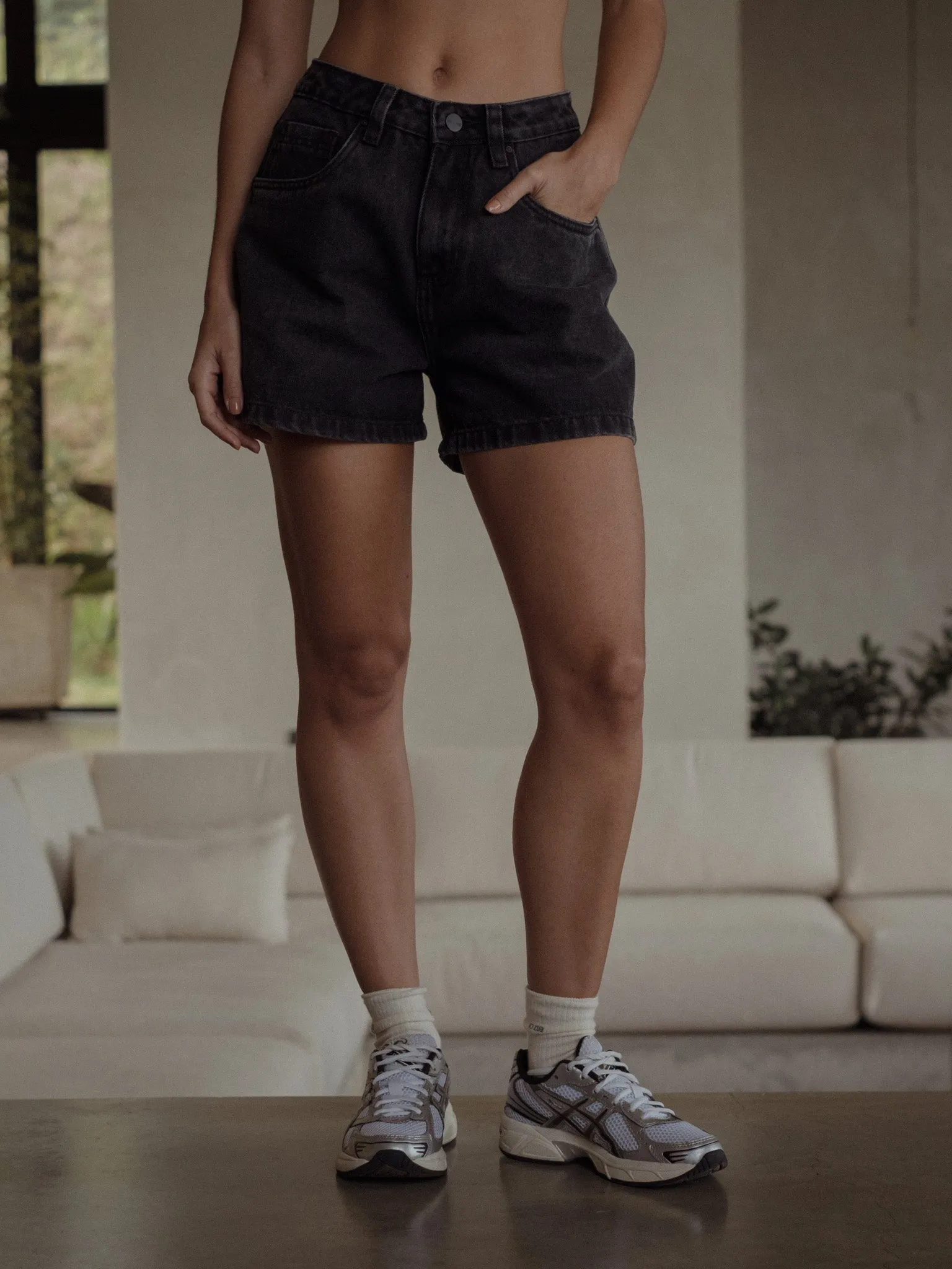 JORTS - BLACK VINTAGE