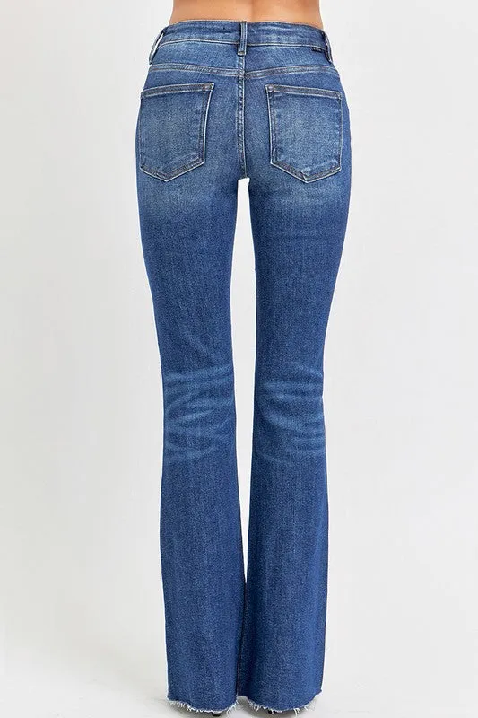 Kourtney Plus Flare Leg Distressed Risen Jeans (Size 1X)