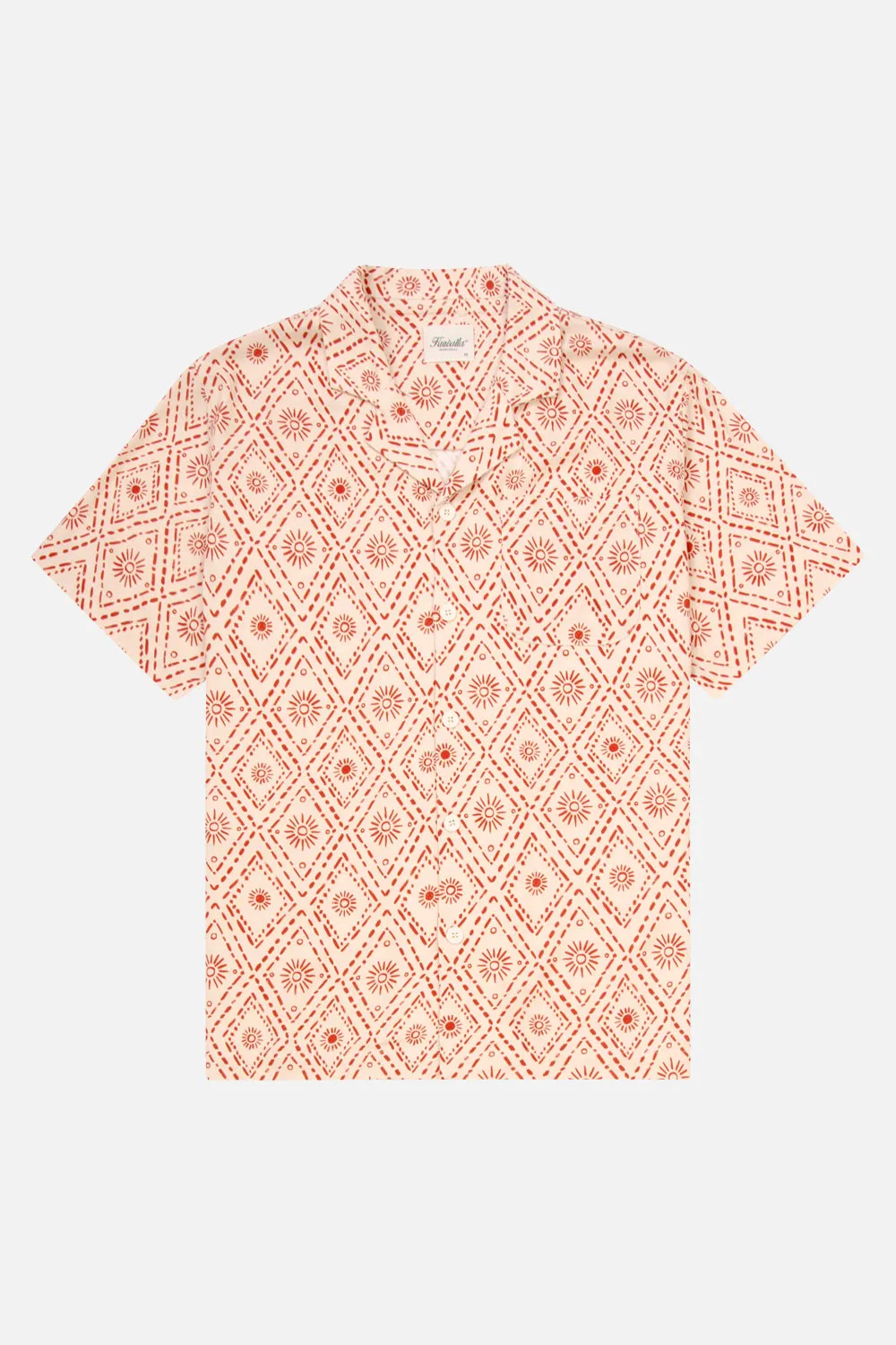 Linen Yatch Shirt - Geo Sun