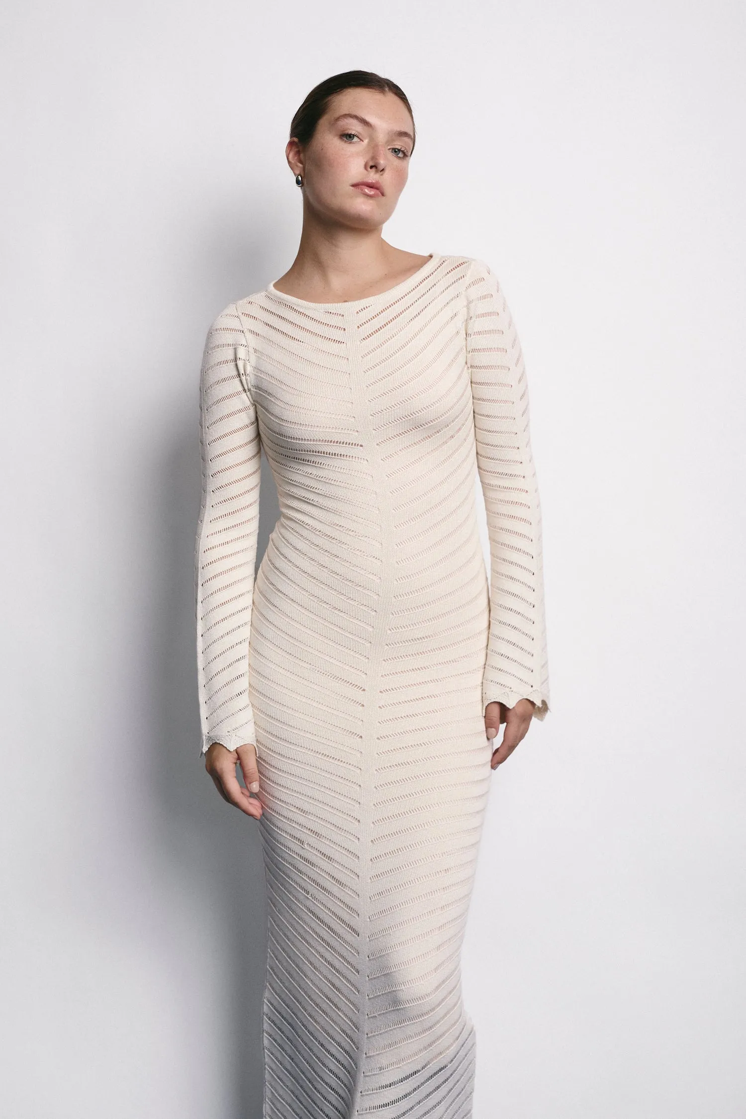 MARGARET DRESS ECRU