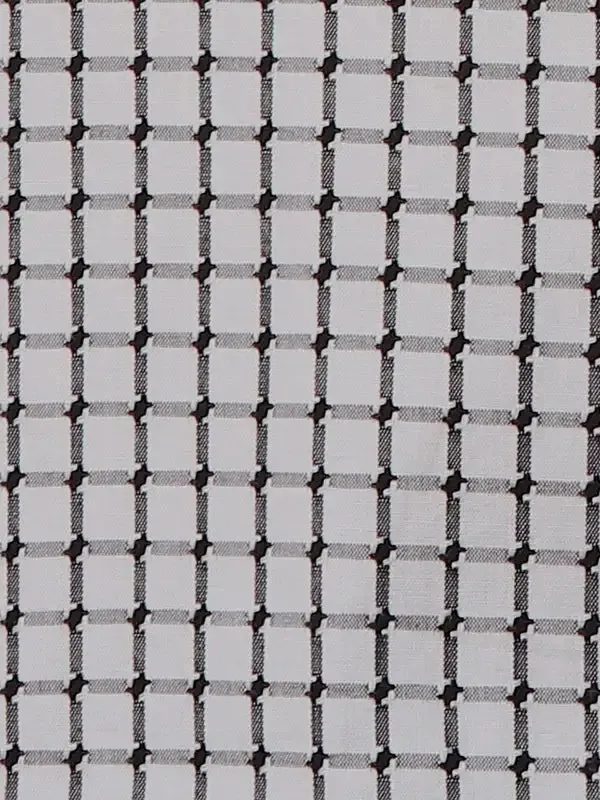 Men Black Slim Fit Checks Cotton Shirts