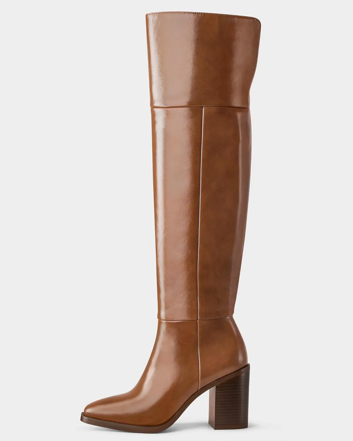 MUCCCUTE Thigh High Boots for Women Over The Knee Boots with Chunky Heels Pull On Wide Calf Boots for Women, Stylish and Comfy