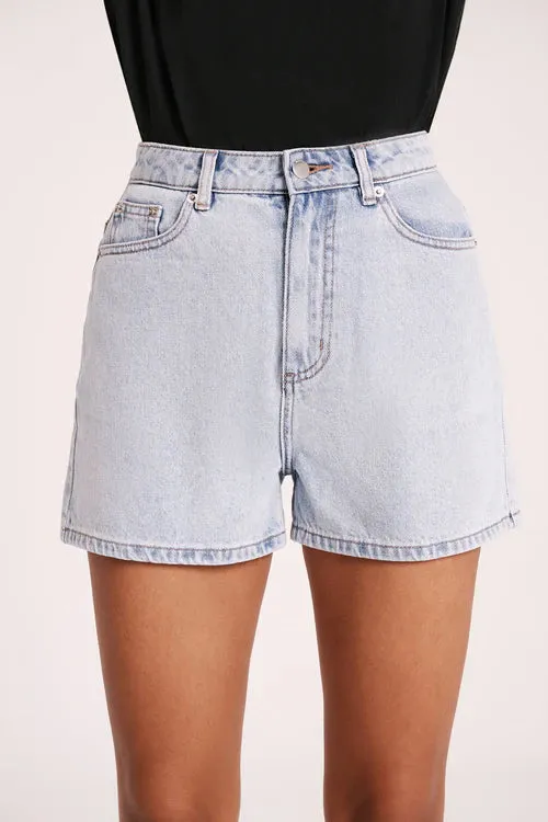 Organic Mom Short | Clear Blue