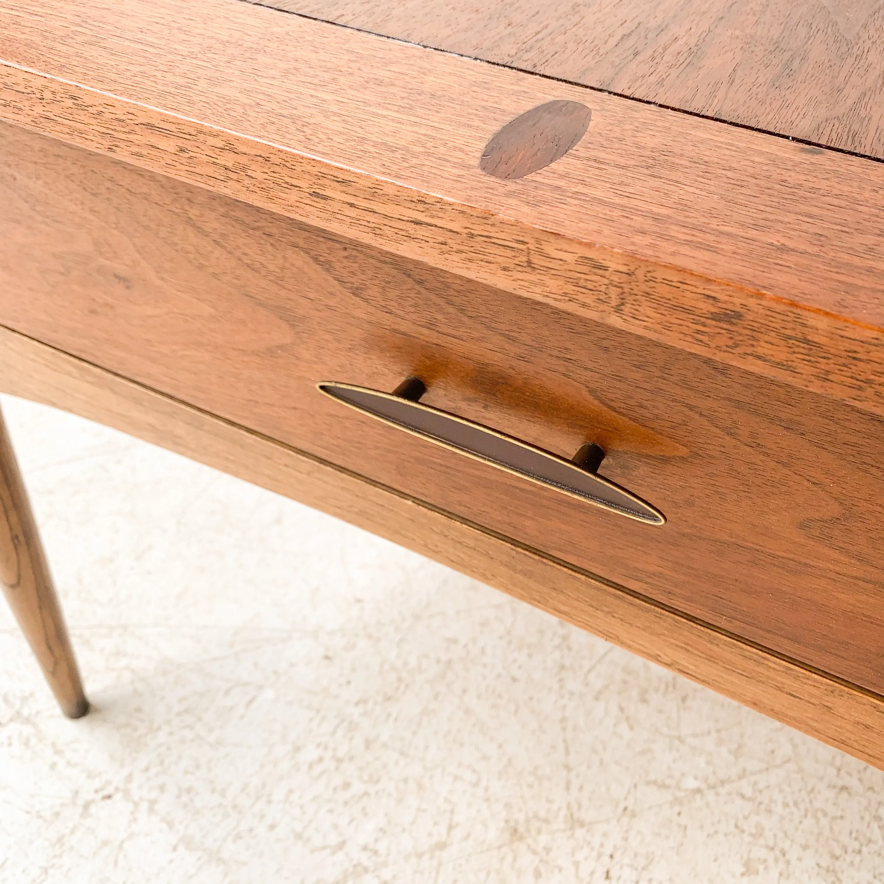 Pair of Mid Century Walnut End Tables by Bassett