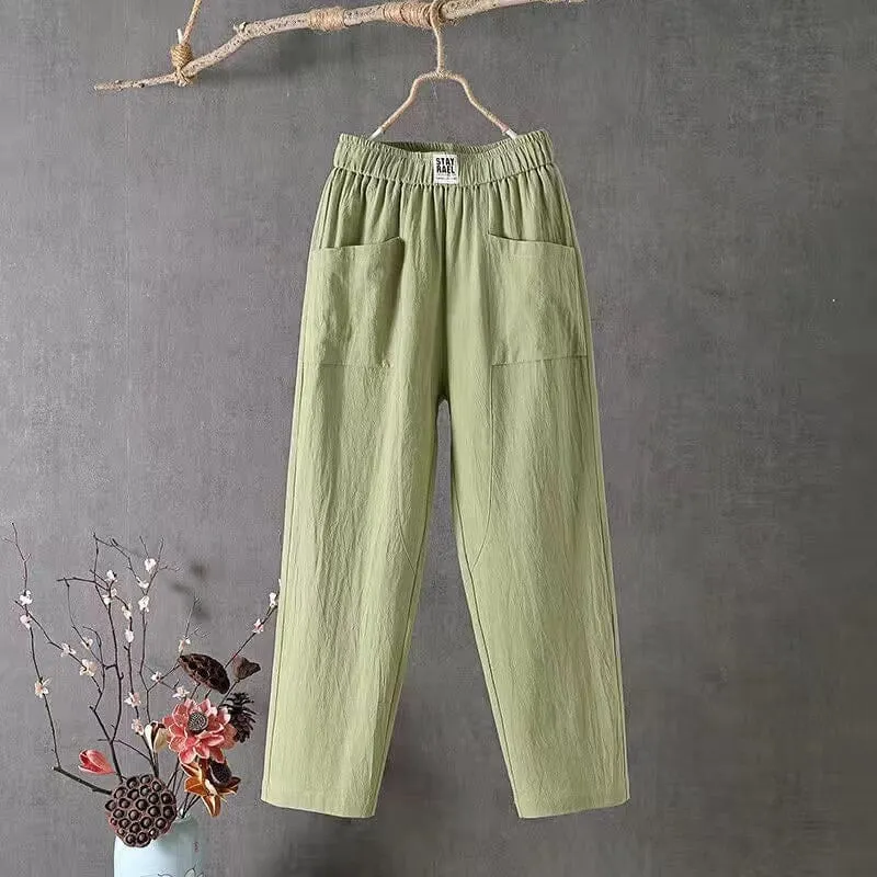 PALMA | LINEN BLEND TROUSERS