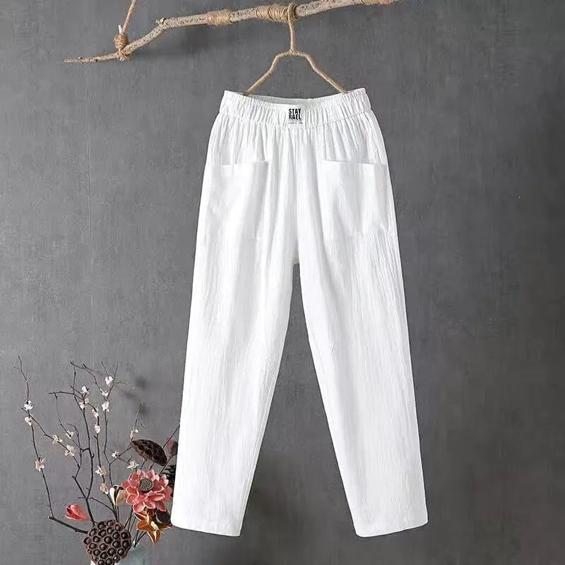 PALMA | LINEN BLEND TROUSERS