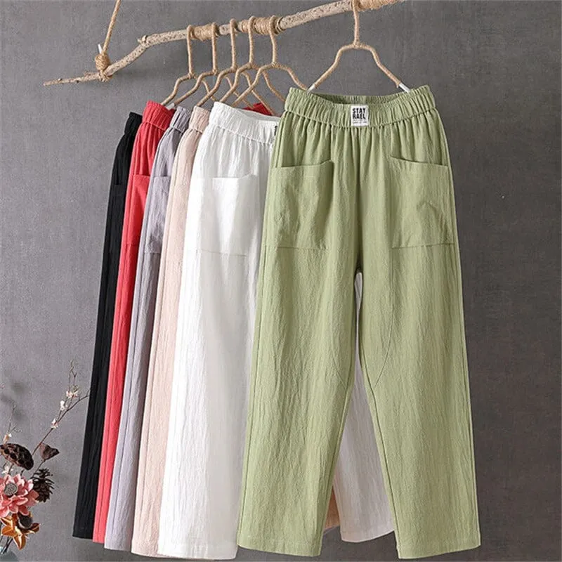 PALMA | LINEN BLEND TROUSERS