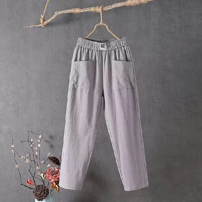 PALMA | LINEN BLEND TROUSERS