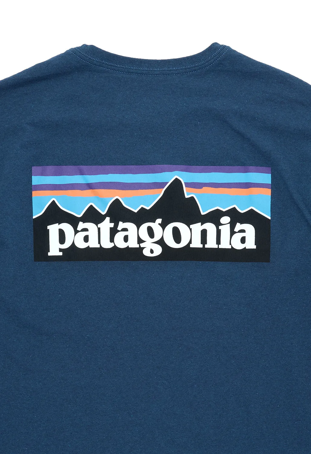 Patagonia Men's P-6 Logo Long Sleeve Responsibili-Tee - Utility Blue