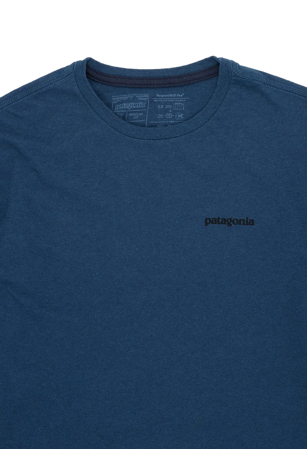 Patagonia Men's P-6 Logo Long Sleeve Responsibili-Tee - Utility Blue