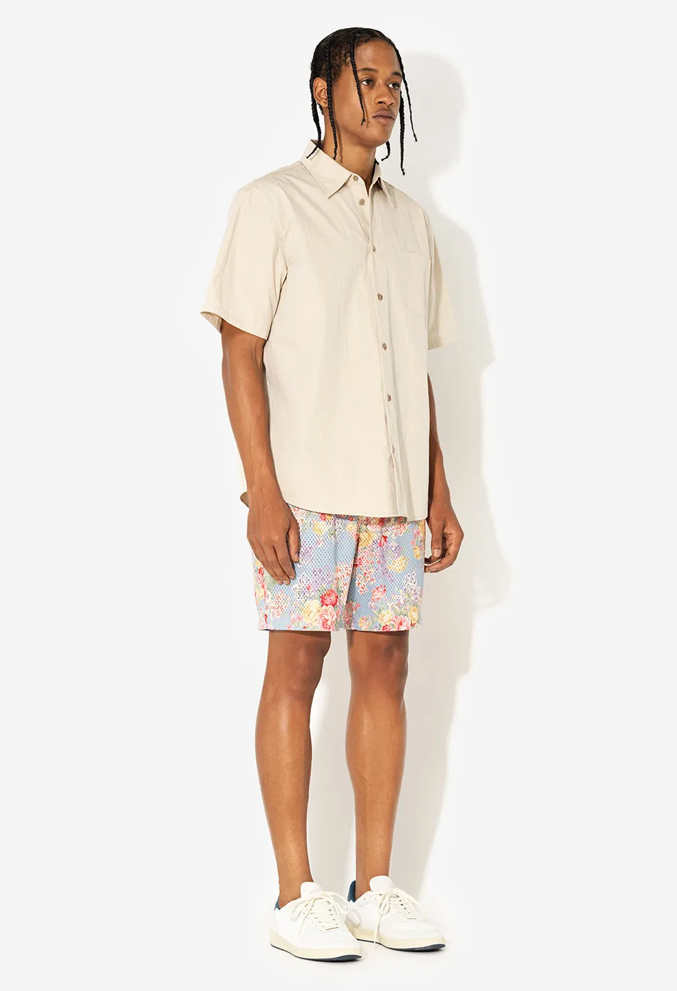 Practice Shorts / Blue Tuscan Floral