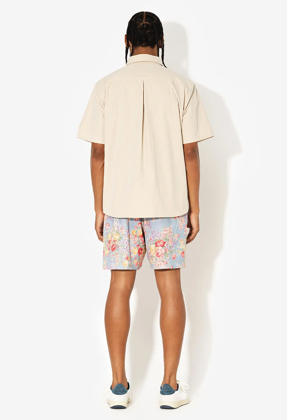 Practice Shorts / Blue Tuscan Floral