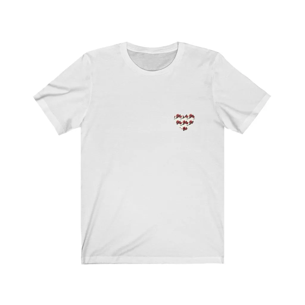 Rosy Heart Short Sleeve Tee
