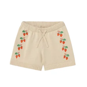 Strawberries Shorts Light Cream