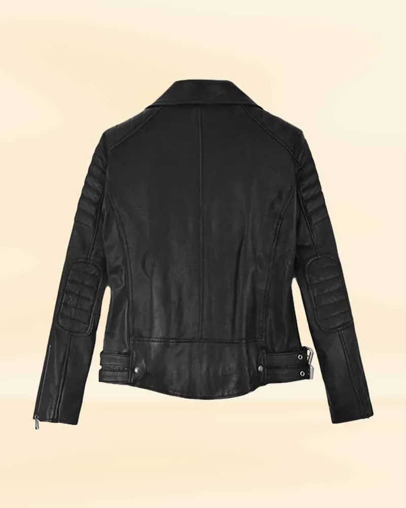 Stylish Black Leather Jacket Worn By Ronda Rousey | Ronda Rousey Stylish Black Leather Jacket