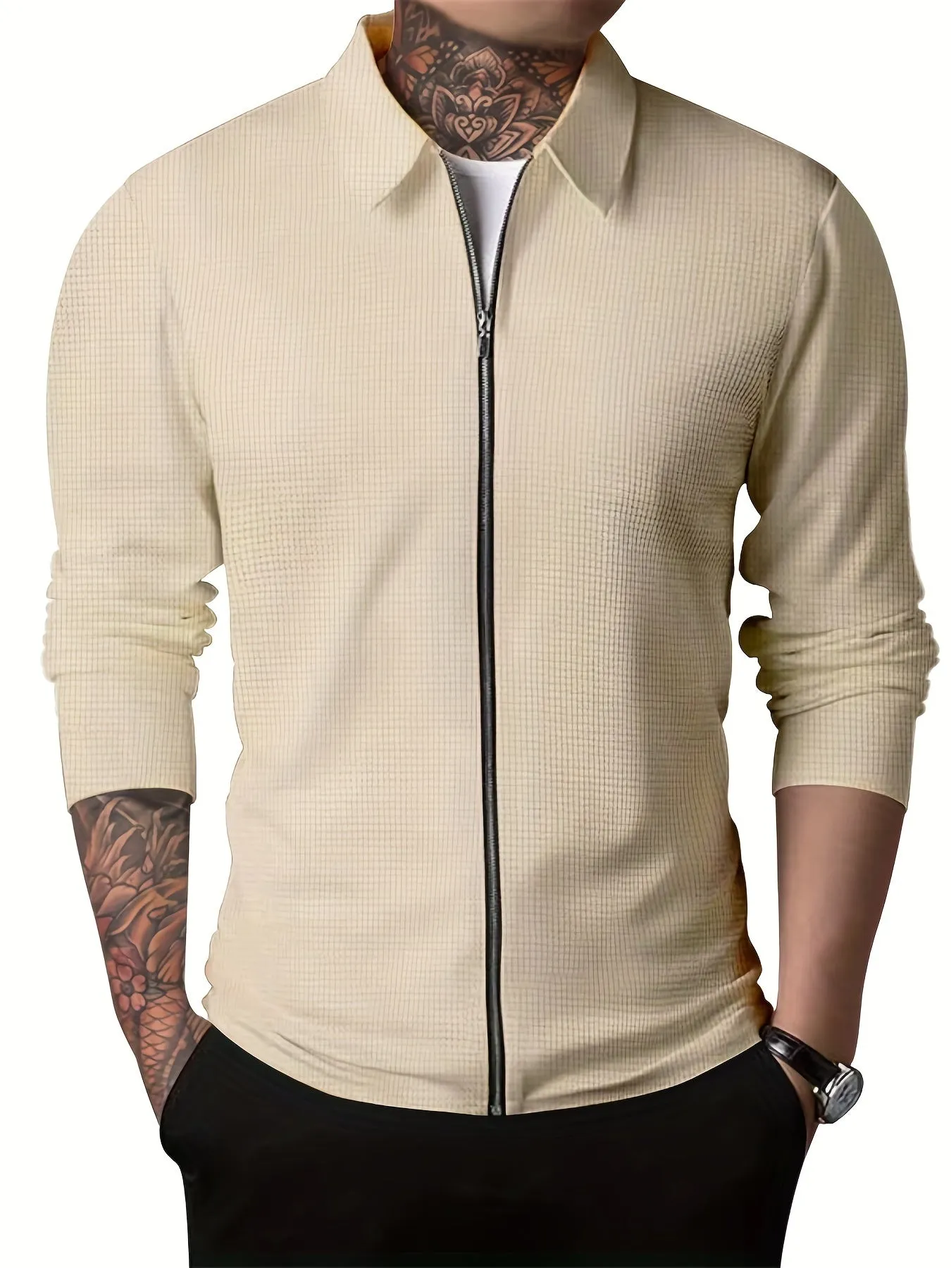 Stylish Lapel White Coat Jackets for Men