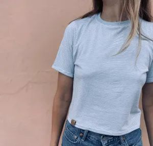 T-shirt crop top bambou Sky