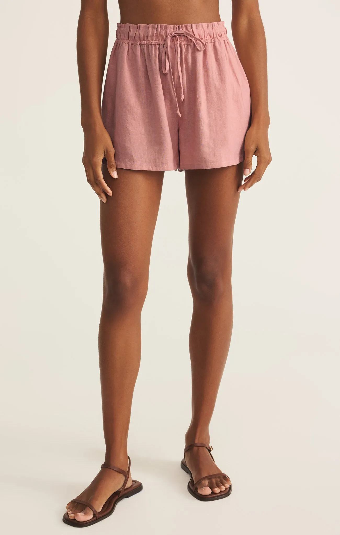 The Perfect Linen Short-Pink
